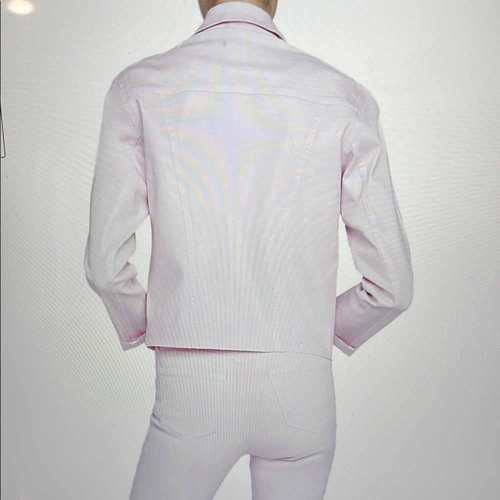 L'Agence Light Pink Denim Jacket NWOT - Picture 8 of 9